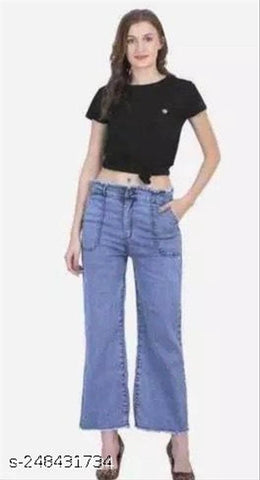Denim Jeans for Women (Blue, 28)