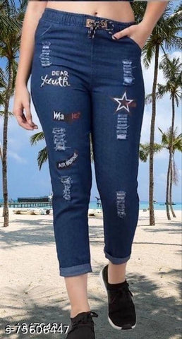 Denim Jeans for Women (Blue, 28)