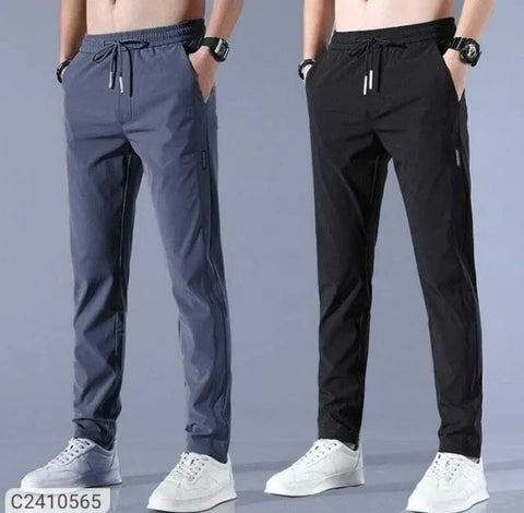 SK Buy1 Get 1 FreeðŸ’¥ðŸ¤©PREMIUM MEN'S HIGH STRETCH SKINNY LYCRA PANTS(Black & Gray)