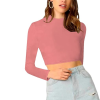Women's Stylish Rose Peach Crop Top