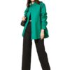 Women Oversized Cotton Green Shirt