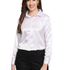 Women Formal Satin White Shirt