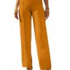Women Bell Bottom Mustard Yellow Trousers