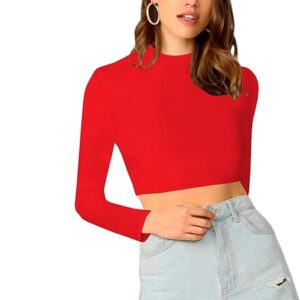 Women's Stylish Red Crop Top