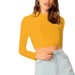 Women's Stylish Yellow Crop Top