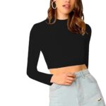 Women's Stylish Black Crop Top