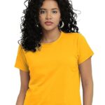 Women Stylish Plain Mustard Crop Top